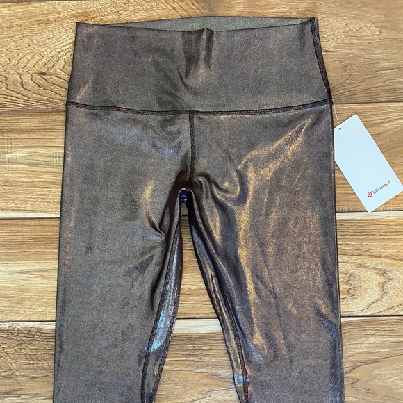 Lululemon Align High Rise Leggings 25" Shine Radiant Foil Size 0 NEW With Tags - Picture 3 of 7